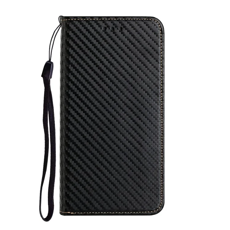 For Samsung Galaxy A56 5G Case Leather Flip Phone Cover Stand Strong Magnetic Closure - Black