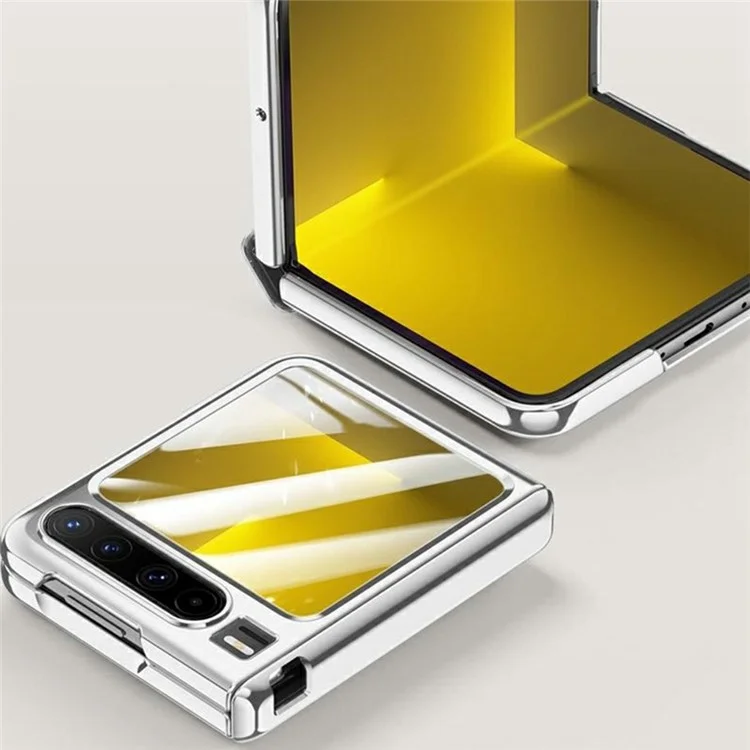 Cover per Huawei Pura X in PC + Acrilico con Protezione Piccolo Schermo Posteriore e Protezione Cerniera - Oro