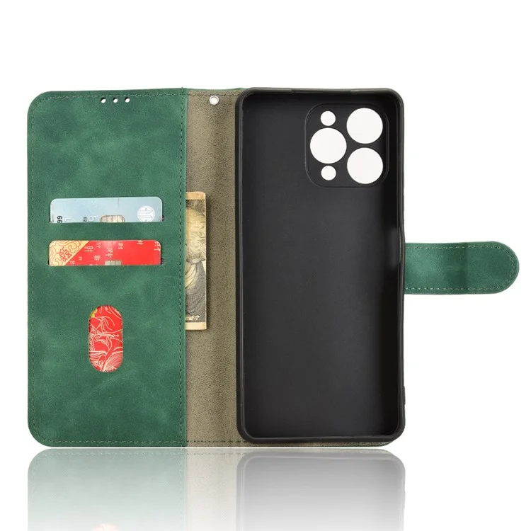 Per Doogee Note 58 Pro / Note 58 Custodia in Pelle Effetto Morbido Antiurto Portafoglio Flip Cover Telefono - Verde