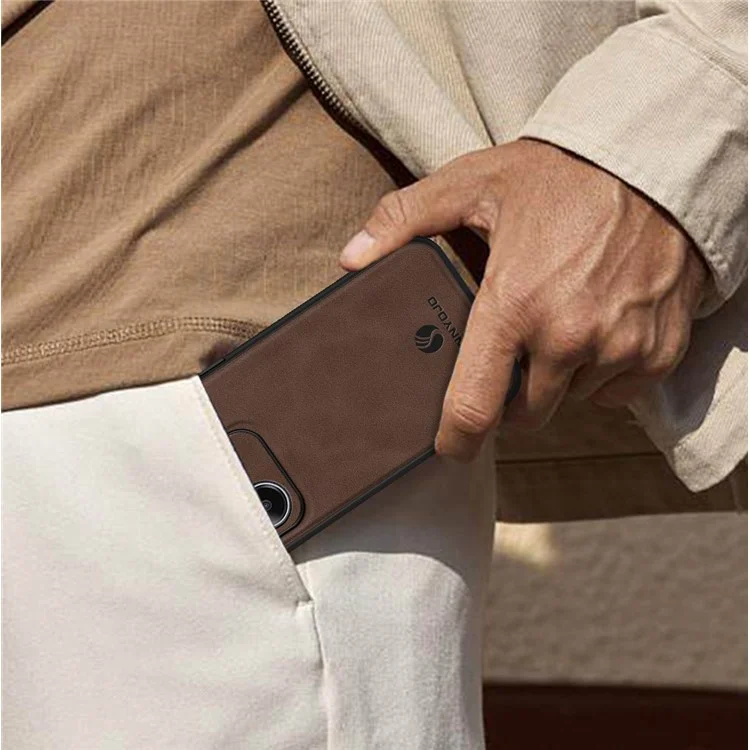 ANNYOJO para Xiaomi Redmi Note 14 5G Funda de Cuero PU + PC + TPU Antigolpes Carcasa Trasera para Móvil - Negro