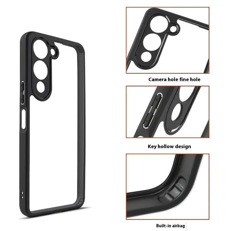 Étui pour vivo Y29s 5G / Y04 4G Antichoc PC + TPU Coque Arrière Transparente