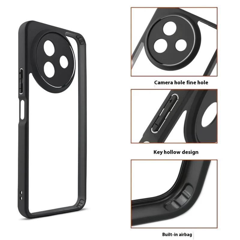 For vivo Y39 5G Case Shockproof PC + TPU Clear Back Phone Cover