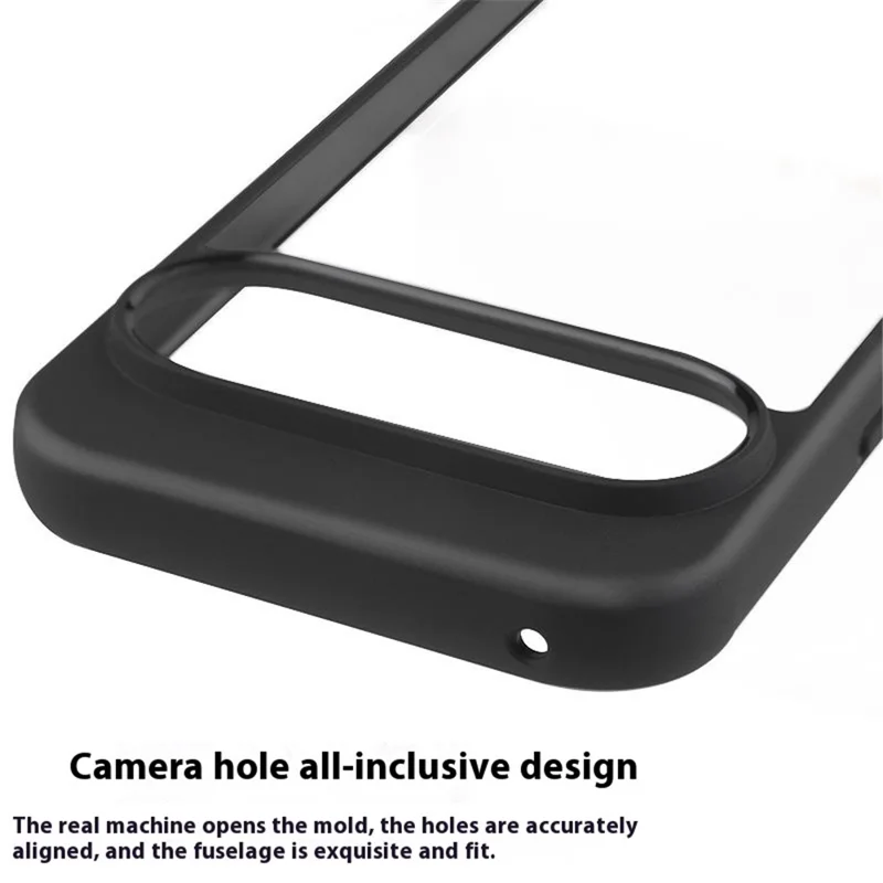 For Google Pixel 10 Pro  /  Pixel 10 Case Shockproof PC + TPU Clear Back Phone Cover