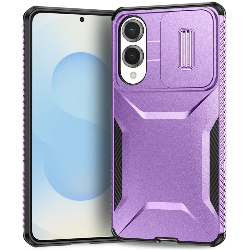 For Samsung Galaxy S25 Edge Case Camshield TPU + PC Phone Cover Non-Slip Side Edge - Purple