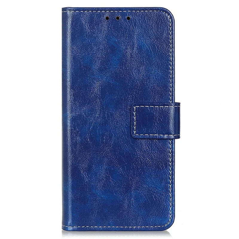 For Honor 400 Lite 5G Case Wallet Leather Phone Cover Crazy Horse Texture - Blue