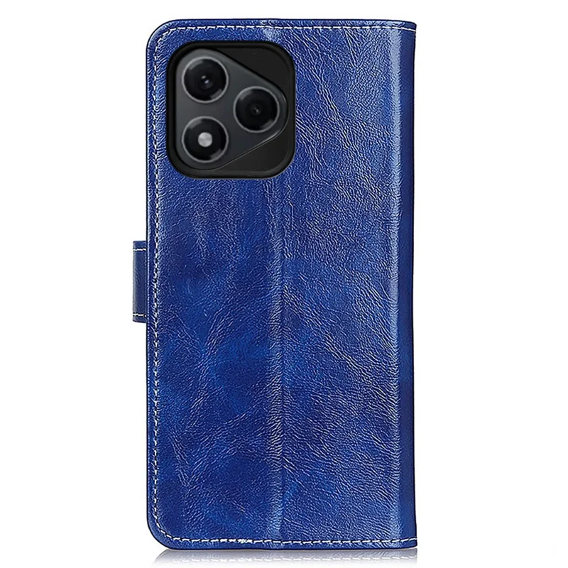 For Honor 400 Lite 5G Case Wallet Leather Phone Cover Crazy Horse Texture - Blue