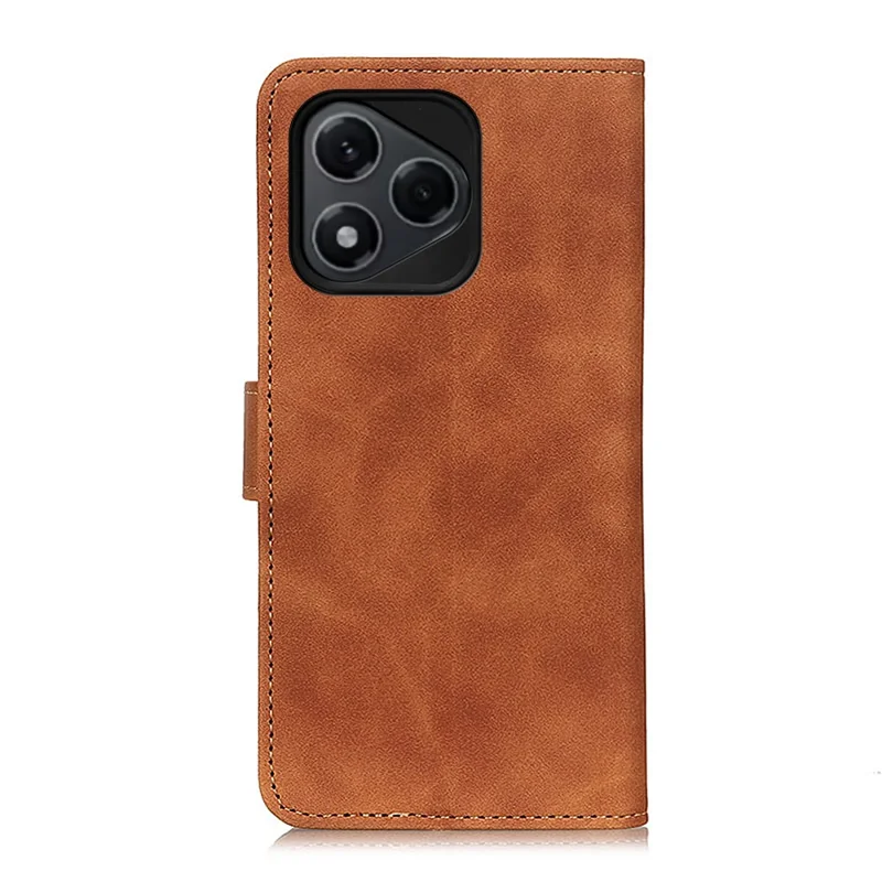 KHAZNEH For Honor 400 Lite 5G Case PU Leather Retro Texture Phone Cover - Brown