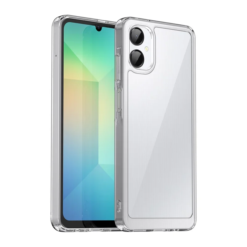 For Samsung Galaxy A06 5G Case TPU + Acrylic Protective Clear Phone Cover - Transparent