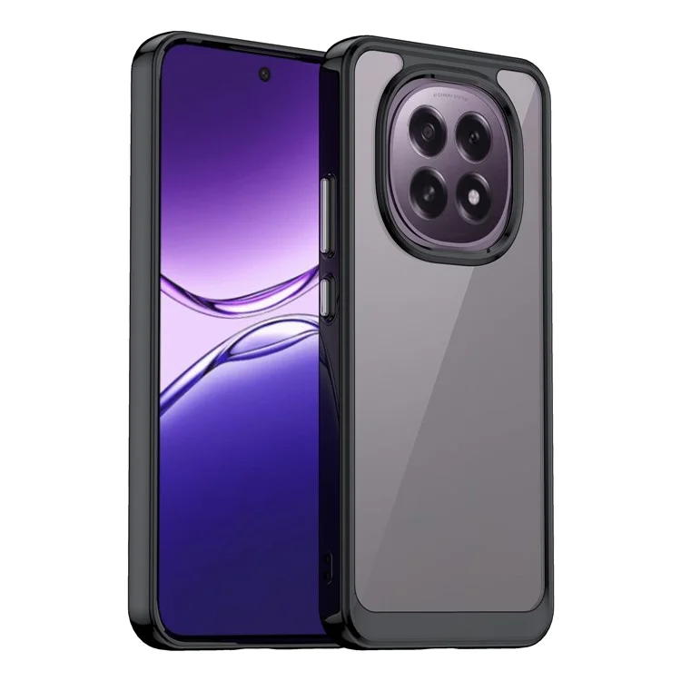 Étui pour Oppo F29 5G en TPU + Acrylique, Coque de Protection Transparente pour Téléphone - Noir