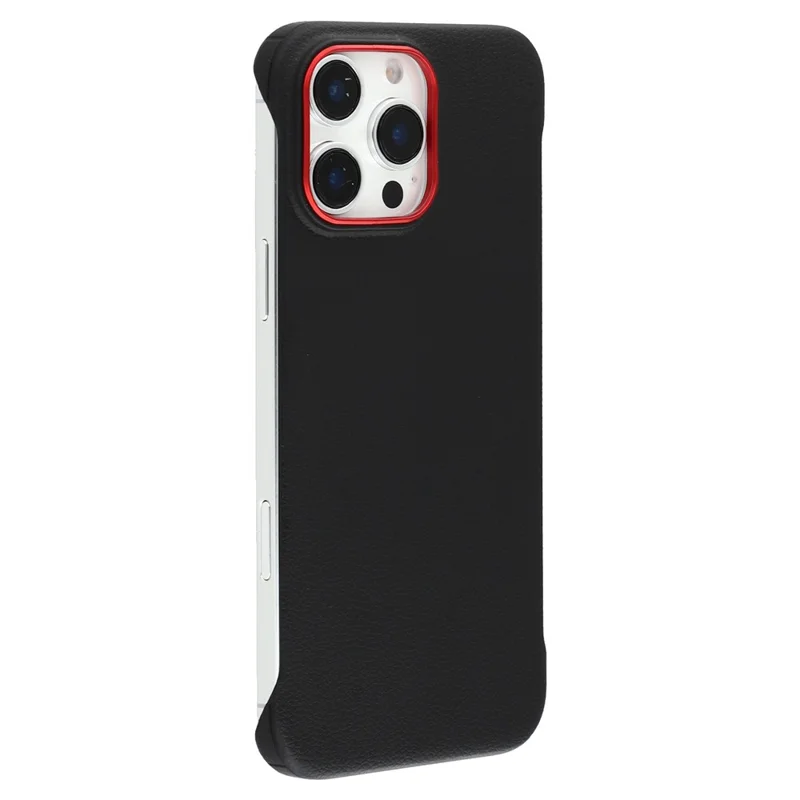 X-LEVEL For iPhone 16 Pro Max Magnetic Case Boardless PC + Metal Phone Back Cover - Black