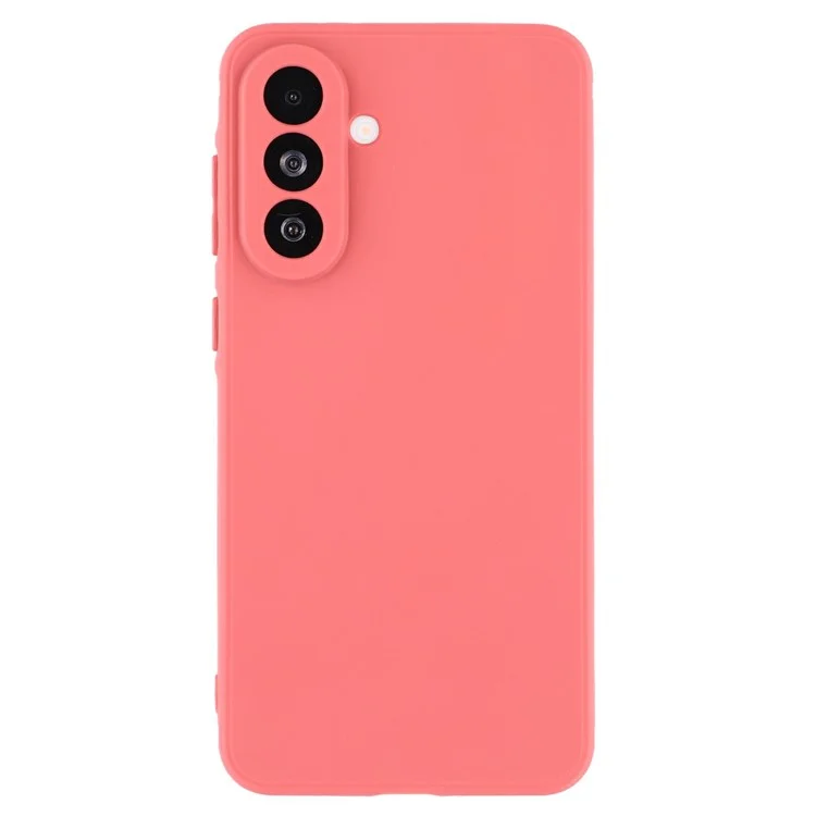 For Samsung Galaxy A56 5G Case Precise Cutouts Straight Edge TPU Shockproof Phone Cover - Hawthorn Red