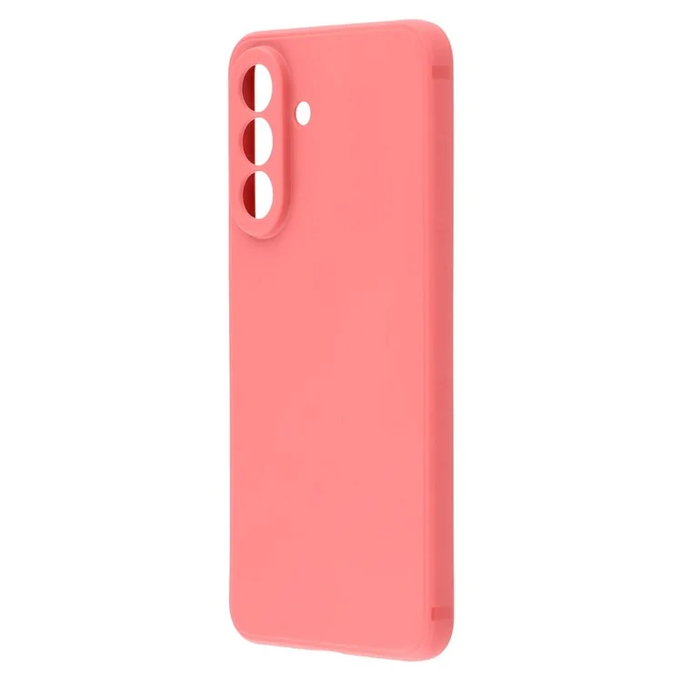 For Samsung Galaxy A56 5G Case Precise Cutouts Straight Edge TPU Shockproof Phone Cover - Hawthorn Red