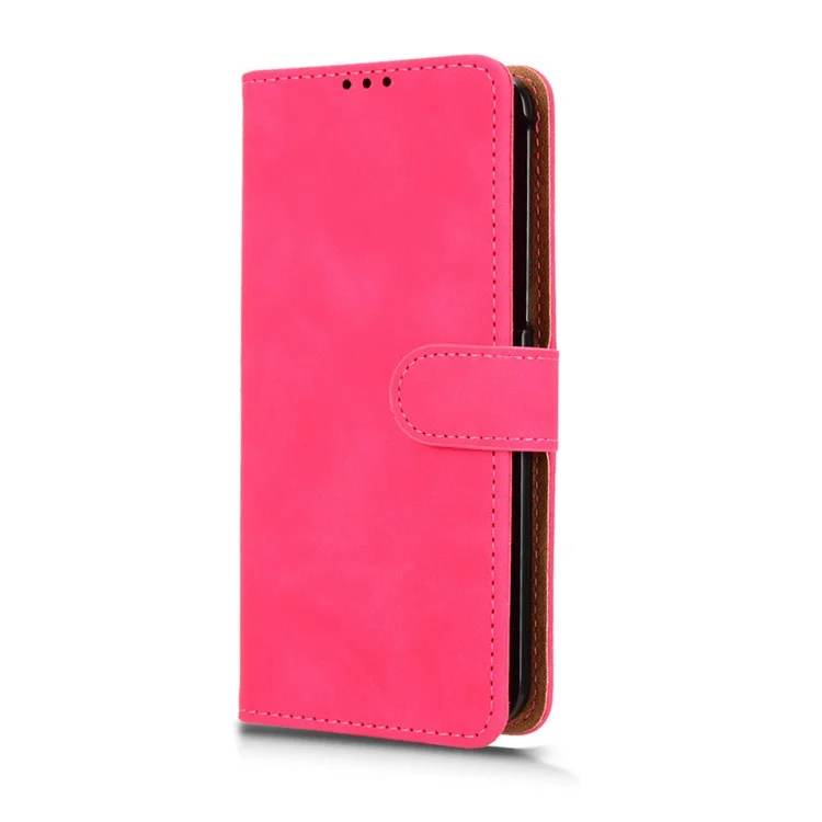For Oppo Find N5 5G Leather Case Skin Feel Anti Drop Wallet Flip Phone Cover - Rose