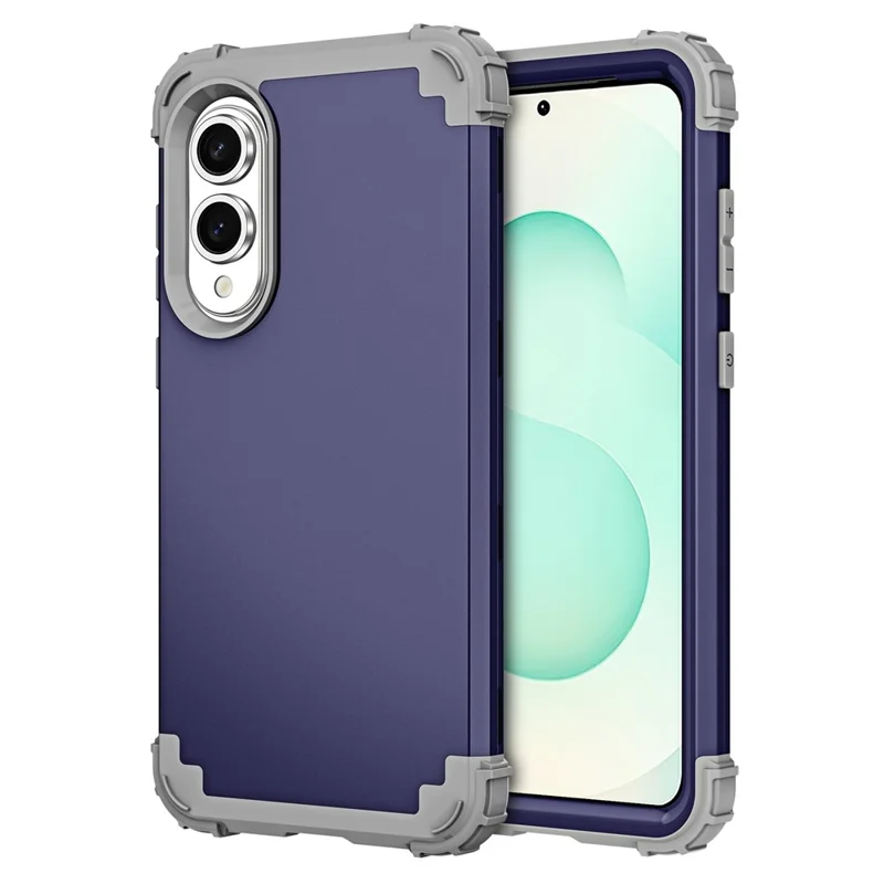 L-Style For Samsung Galaxy S25 Edge Case Shockproof PC + TPU Phone Back Cover - Navy Blue