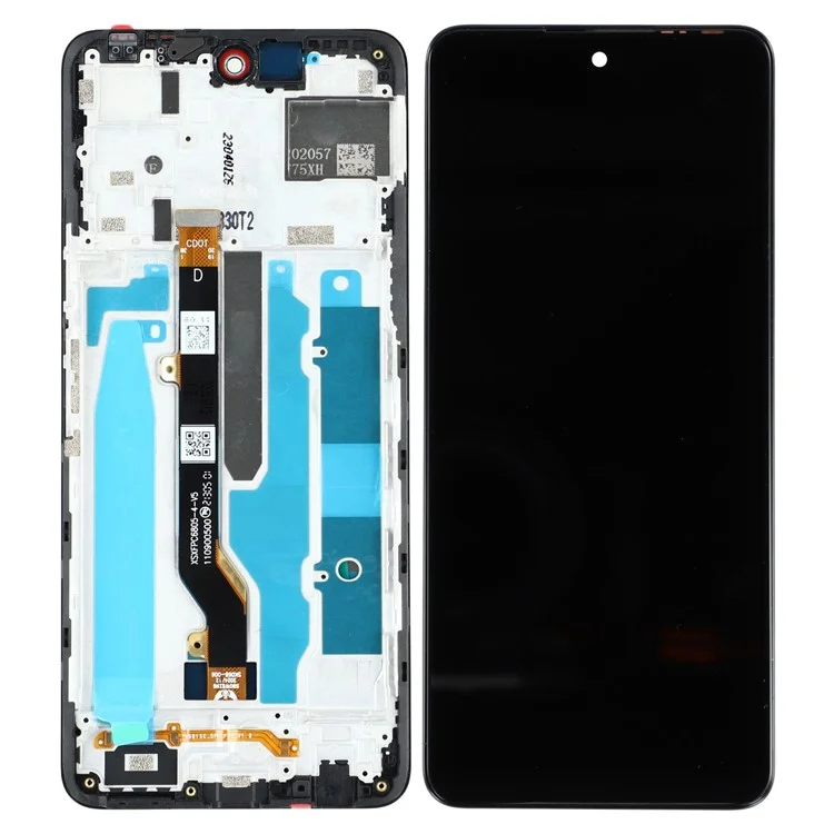 For Infinix Zero 5G 2023 X6815C Grade C LCD Screen and Digitizer Assembly + Frame (Without Logo)