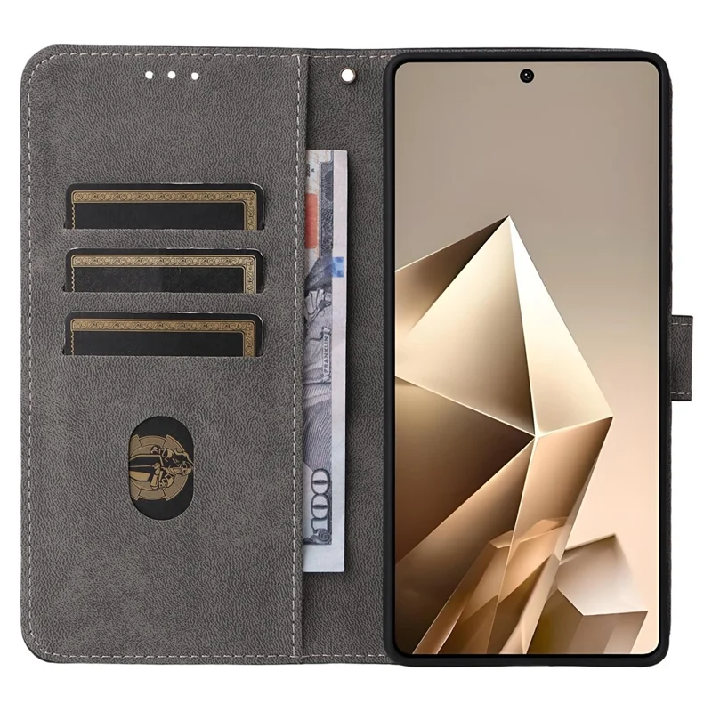 For Infinix Note 50 4G X6858  /  Note 50 Pro 4G X6855 Case Wallet RFID Blocking PU Leather Cover Stand with Strap - Black