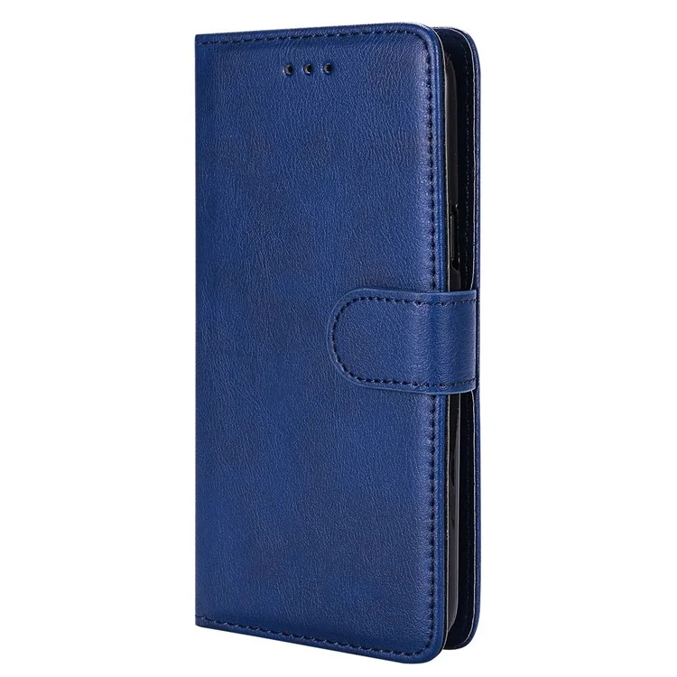Für iPhone 14 KT Leather Series-3 Solid Color Abnehmbare 2-in-1 PU Leder Hülle Stand Geldbörse Magnetverschluss Handyhülle mit Riemen - Blau