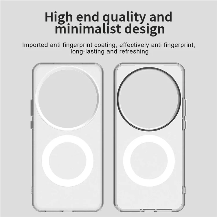 For Xiaomi 15 Ultra Case Magnetic Case Skin Touch Matte Anti Drop TPU + PC Phone Back Cover - White