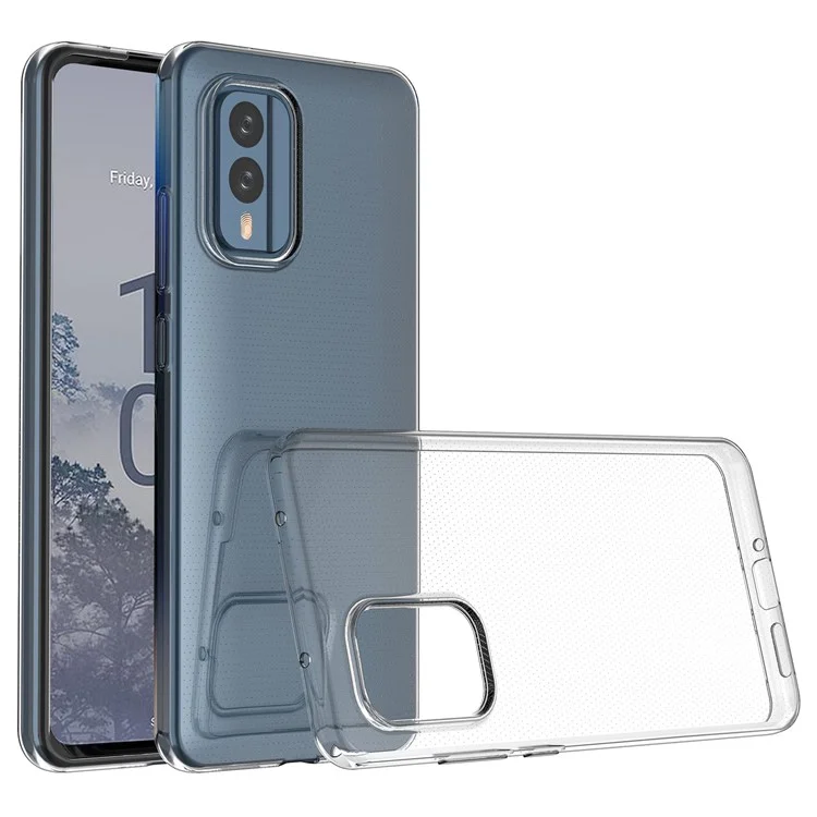 For Nokia X30 5G Clear Flexible TPU Mobile Phone Cover Anti-Yellowing Dustproof Ultra-Thin Cell Phone Case