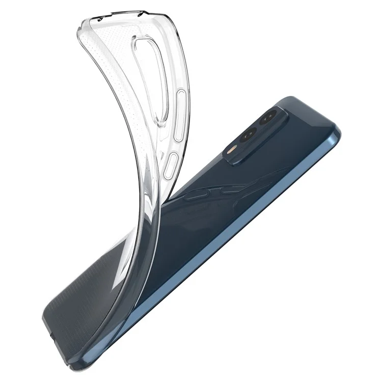 For Nokia X30 5G Clear Flexible TPU Mobile Phone Cover Anti-Yellowing Dustproof Ultra-Thin Cell Phone Case