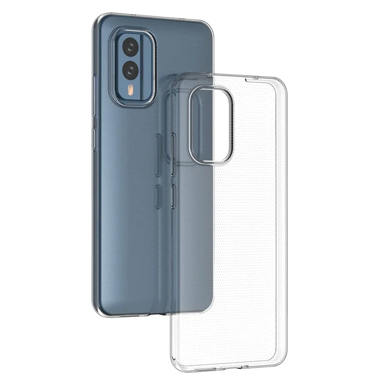 For Nokia X30 5G Clear Flexible TPU Mobile Phone Cover Anti-Yellowing Dustproof Ultra-Thin Cell Phone Case