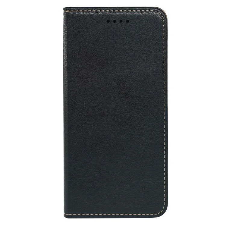For iPhone 14 Case Wallet RFID Blocking Leather Phone Cover Strong Magnetic Closure - Black