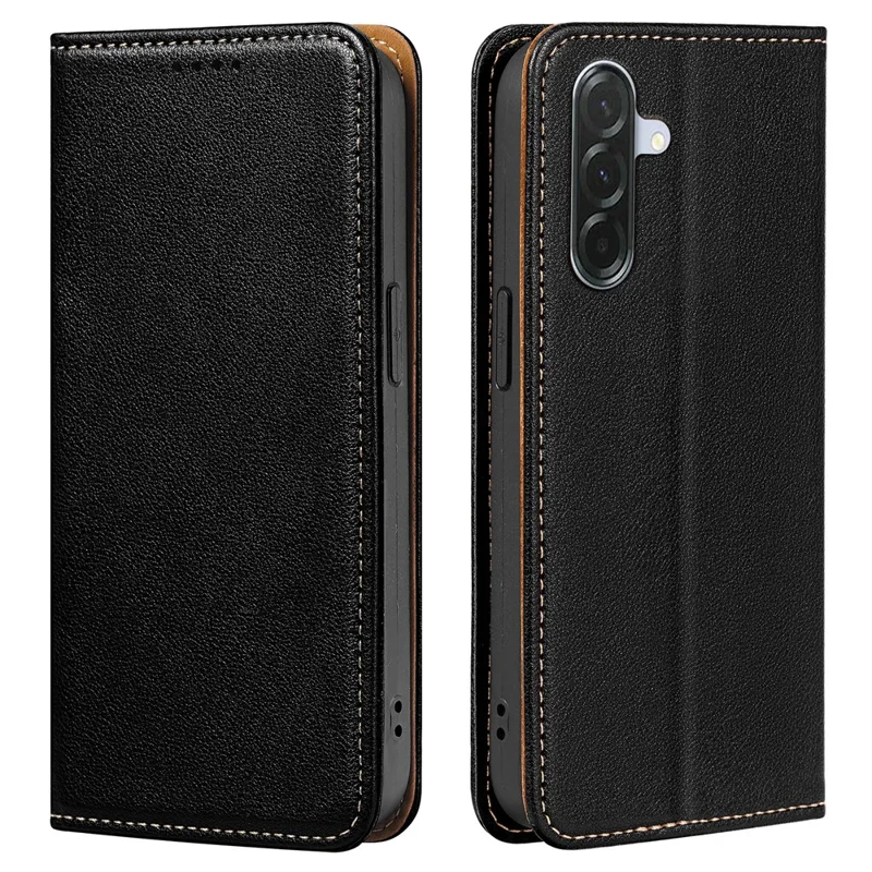For Samsung Galaxy A36 5G Case Wallet RFID Blocking Leather Phone Cover Strong Magnetic Closure - Black