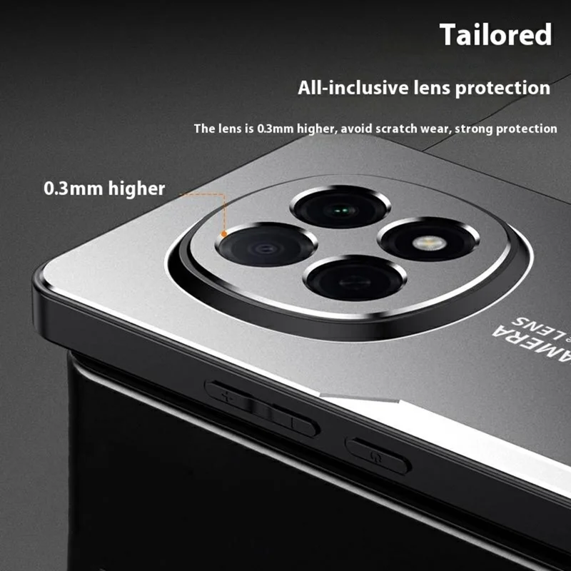 For Oppo A5 5G Phone Case Aluminium Alloy TPU PC Back Cover - Gold