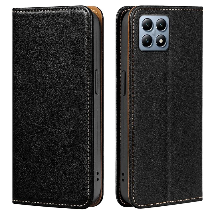 For Xiaomi 14T Case Wallet RFID Blocking Leather Phone Cover Strong Magnetic Closure - Black