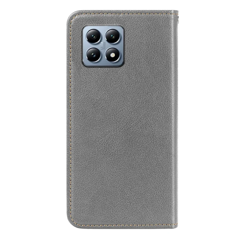 For Xiaomi 14T Case Wallet RFID Blocking Leather Phone Cover Strong Magnetic Closure - Grey