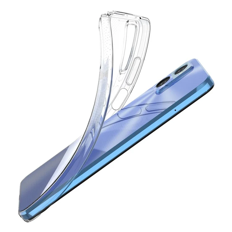 Cubierta de Teléfono Transparente HD Para Motorola Moto E22 4G, Ultra Slim Soft TPU Drop Protection Telep