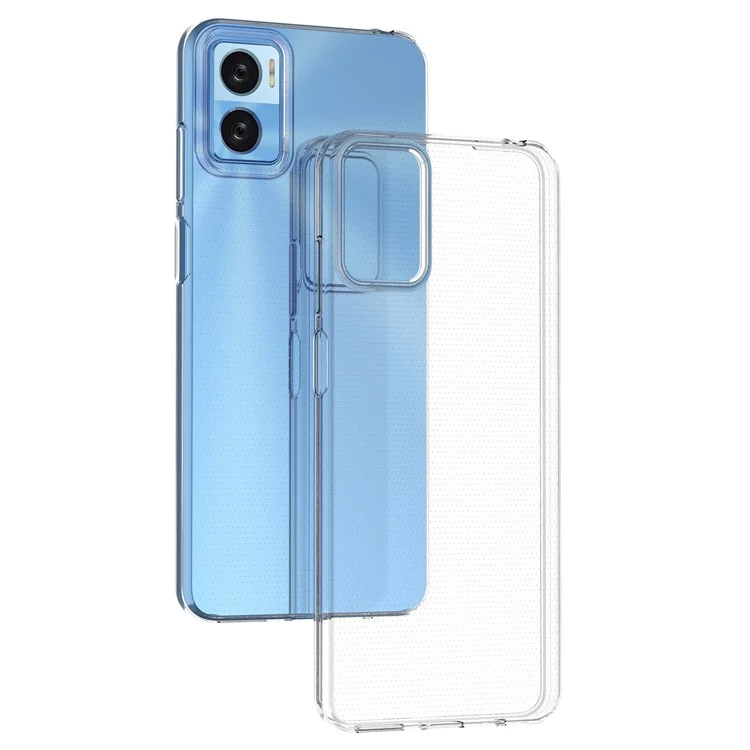 Cover Telefono Trasparente HD per Motorola Moto E22 4G, Cover Posteriore per Telefono in Morbido TPU Ultra Sottile con Protezione Antiurto