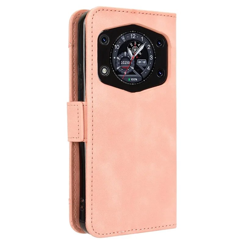 For Cubot A30 Leather Case Phone Wallet Cover with Multiple Card Slots - Pink