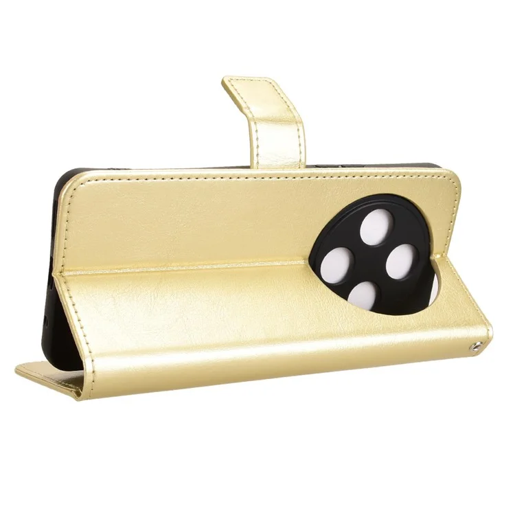 PU-Lederhülle für Umidigi G100 / G100 5G / G100A Crazy Horse Textur Handy Brieftasche Cover - Gold