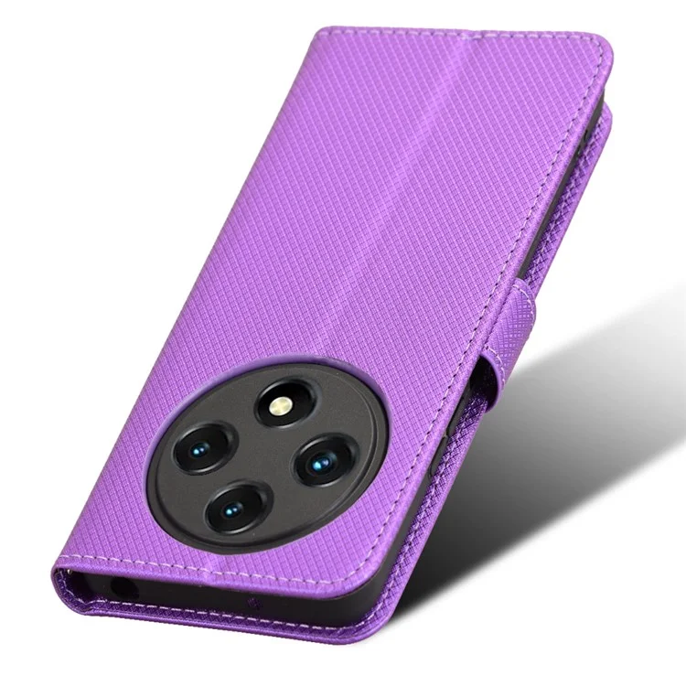 PU-Lederetui für Umidigi G100 / G100 5G / G100A mit Diamantstruktur – Geldbörsen-Handyhülle in Lila