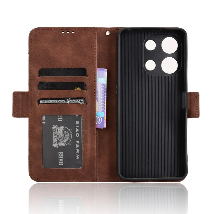 Lederhülle für Umidigi Note 100 / Note 100 5G / Note 100A Handy-Brieftasche mit mehreren Kartenfächern - Braun
