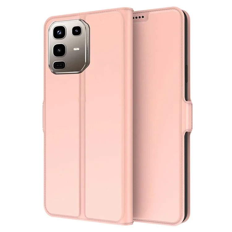 For Infinix Note 50 4G / Note 50 Pro 4G Case Shockproof TPU Inner Shell Leather Phone Cover Card Slot - Rose Gold