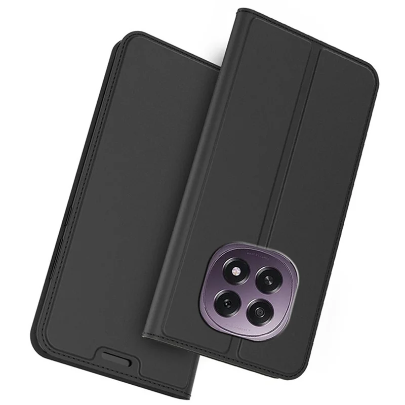 Cover per Oppo F29 5G / A5 5G in Pelle PU con Porta Carte e Supporto - Nero