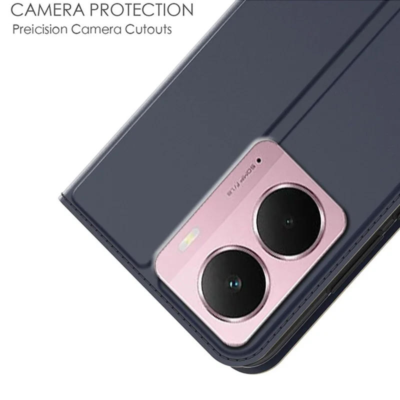 Phone Case For Realme P3 5G / 14 5G / Neo7x 5G PU Leather Cover with Card Holder Stand - Blue