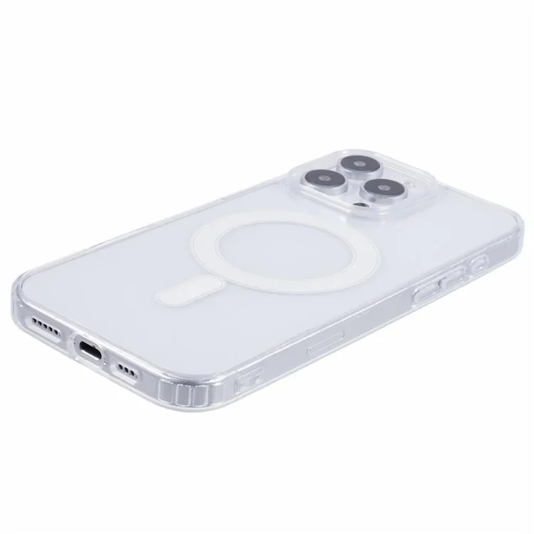 WANLONFENG LM Series For iPhone 16 Pro Clear Phone Case Compatible with MagSafe with Screen Film (Big Lens Hole)