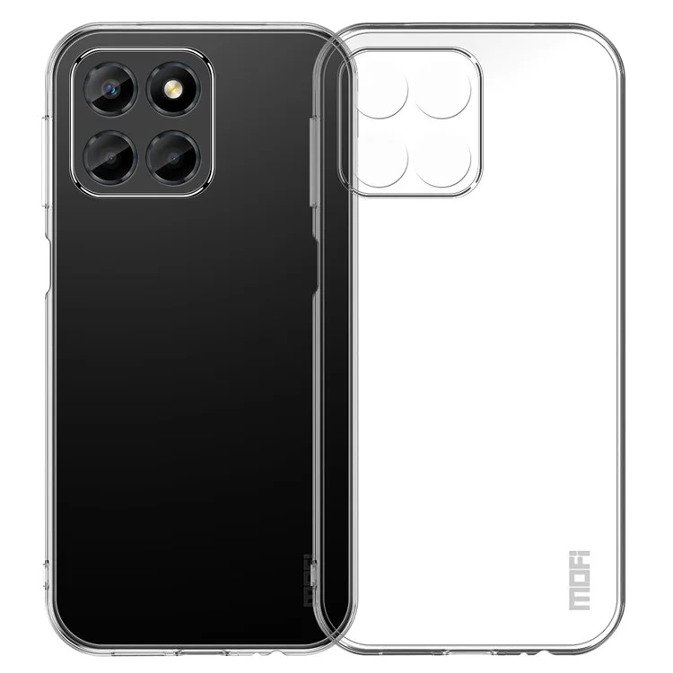 MOFI para Honor X8 5G Bump Proof TPU Shell, Capa Protetora de Telefone Cristal Claro Não Amarelado