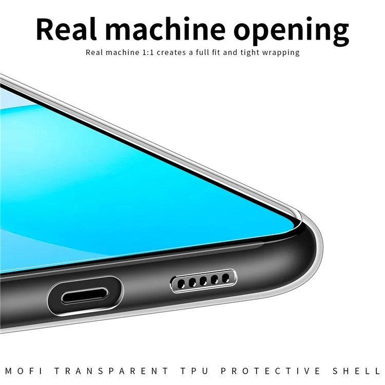 MOFI para Honor X8 5G Bump Proof TPU Shell, Capa Protetora de Telefone Cristal Claro Não Amarelado