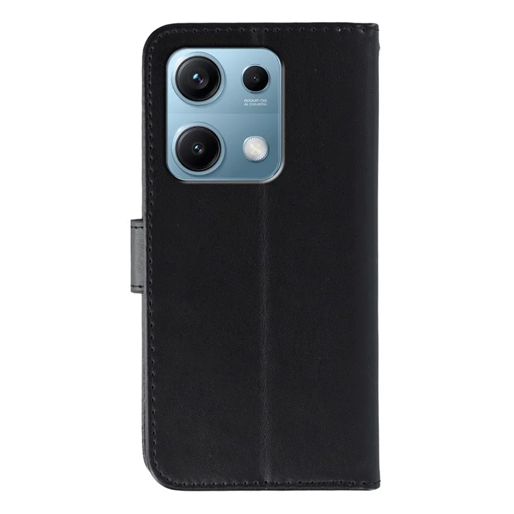 Per Xiaomi Redmi Note 14S 4G Cover in Pelle PU Flip Wallet con Cinturino - Nero