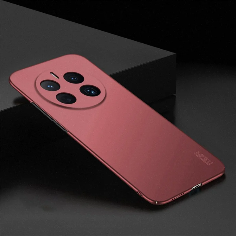 MOFI Shield Matte Series for Huawei Mate 50 4G Ultra Slim Phone Case Anti-fall Hard PC Protective Back Cover - Red