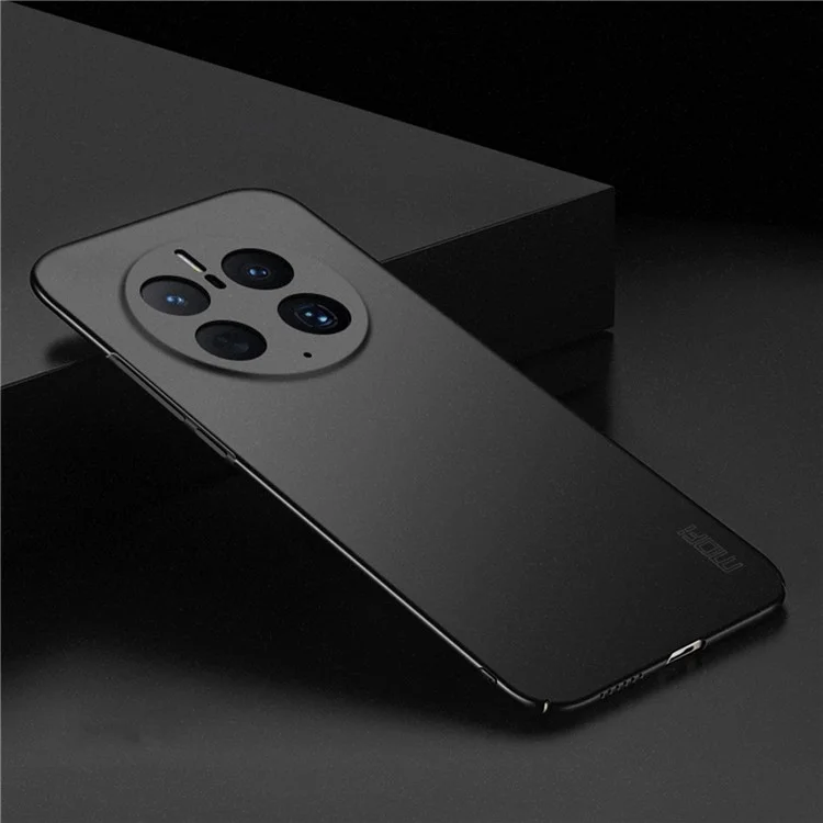 MOFI Shield Matte Série Pour Huawei Mate 50 Pro 4G Absorbing Ultra Slim Phone Case Hard PC Protection Back - le Noir