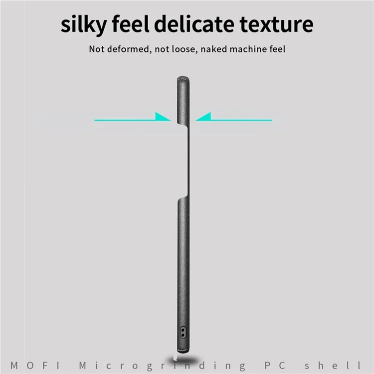 MOFI Shield Matte Série Pour Huawei Mate 50 Pro 4G Absorbing Ultra Slim Phone Case Hard PC Protection Back - le Noir