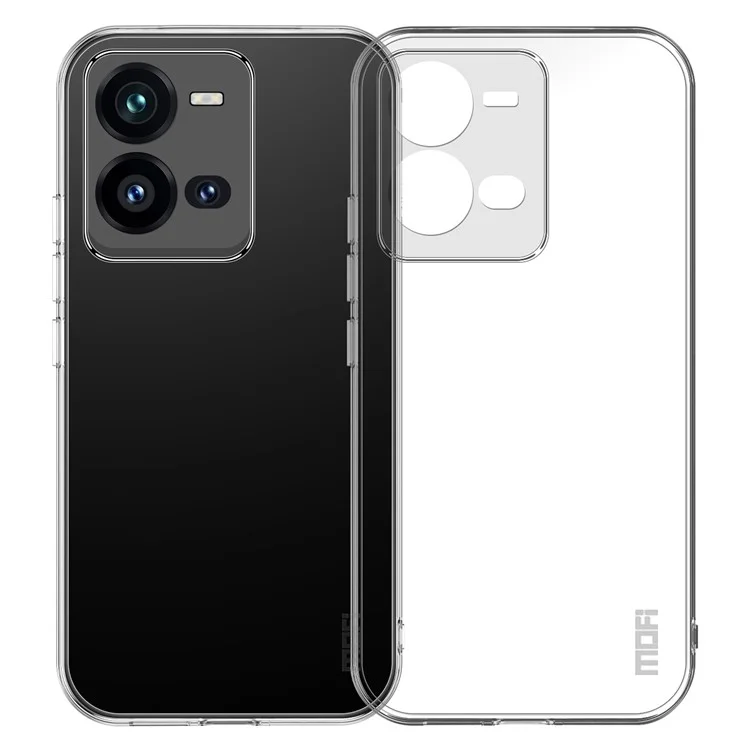 MOFI для vivo V25 5G Противоударный TPU-чехол, прозрачный кристалл, не желтеющий чехол-накладка для защиты телефона