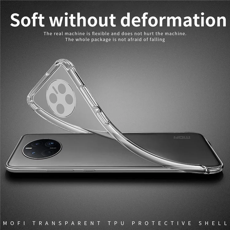 MOFI Per Huawei Mate 50 rs Porsche Design 4G Shell TPU Resistente Alla Caduta, Copertina Telefonica di Protezione Non Giallo di Cristallo Chiaro