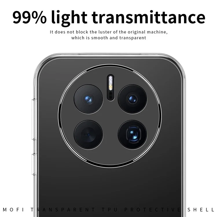 MOFI Per Huawei Mate 50 rs Porsche Design 4G Shell TPU Resistente Alla Caduta, Copertina Telefonica di Protezione Non Giallo di Cristallo Chiaro