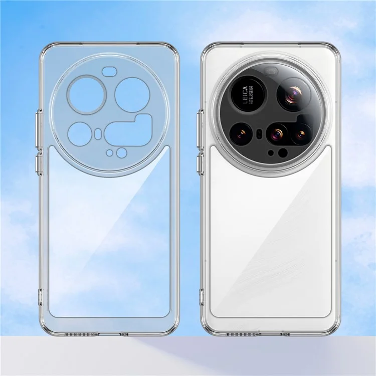 Чехол WANLONFENG MF Series для Xiaomi 15 Ultra из ТПУ и акрила с прозрачной защитой и закаленным стеклом